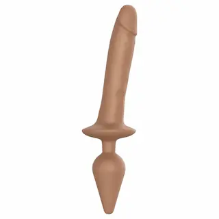 Strap-on-me Switch Realistic L – 2v1 silikonové dildo (přírodní)
