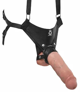 Pipedream King Cock 11″ Hollow Strap On Suspender System