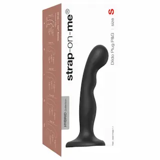 Strap-on-me – dildo s přísavkou a zakřivením – černé