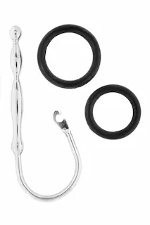 Slave4master Benny Penis Plug, ocelový penis plug 109 x 3–8 mm