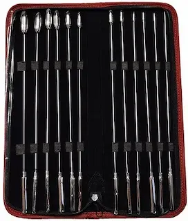 ROUGE Stainless Steel 12 Piece Rosebud Dilator Set