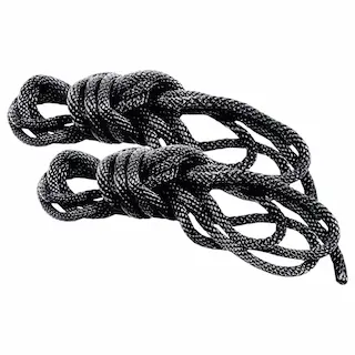 S&M – hedvábná sada bondage lan (černá, 2× 1,83
