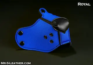 Mr. S Leather Neoprene K9 Muzzle Royal, neoprenový čumák pro puppy play