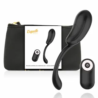 Vibrační vajíčko COQUETTE Remote Control Rechargeable black-gold