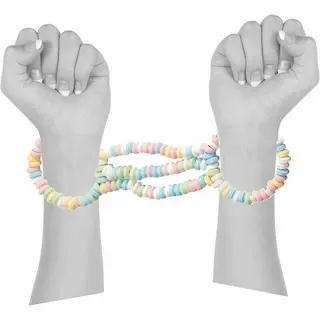 Pouta na ruce z bonbónů Sweet Cuffs