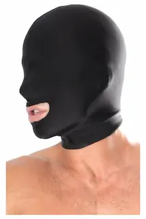 Maska s otevřenými ústy z elastického materiálu