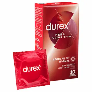 Durex Feel Ultra Thin – extra tenké realistické kondomy – 10 ks