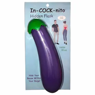 Žertovná plastová láhev Funny Eggplant