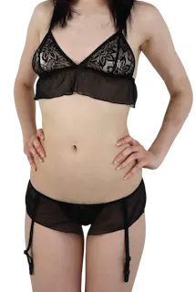Podvazkový komplet Lace Beauty, XXL–XXXL