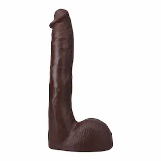 Doc Johnson Signature Cocks Pressure ULTRASKYN 10″ Cock with Vac-U-Lock Suction Cup, hnědé dildo s Vac-U-Lock přísavkou 25,2 x 4,5 cm