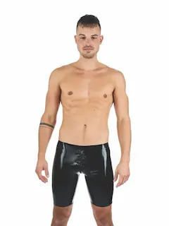 Gumové kraťasy Mister B Rubber Fucker Shorts černé