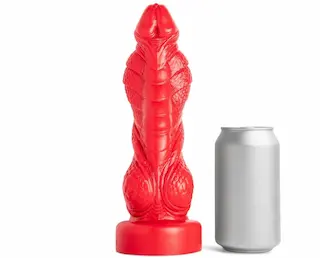 Mr. Hankey’s Toys Kinky Cobra Small/Med, prémiové silikonové dildo s Vac-U-Lock 24,8 x 3,9–6,9 cm