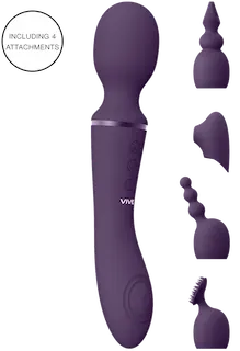 VIVE Nami Pulse Wave & Vibrating Wand Purple