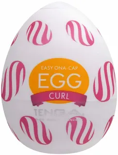 Tenga Egg Curl masturbátor (7,5 cm)