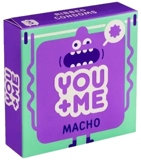 You Me MACHO – vroubkované kondomy (3 ks)