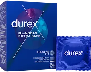 Durex Extra Safe – zesílené kondomy (24 ks)