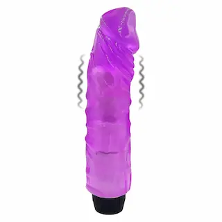 BASIC X Francisco realistický gelový vibrátor fialový
