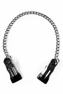 Mister B Pinch Mawa Nipple Clamps, kovové svorky s řetízkem