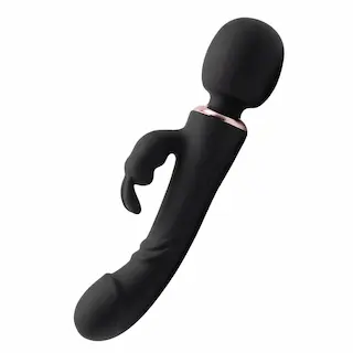 Paul oboustranný rabbit vibrátor černý