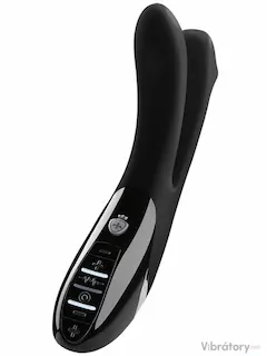 Dvojitý vibrátor s elektrostimulací MYSTIM Tingling Aparte Black Edition