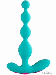 Vibrační anální kuličky Funn Beads Turquoise (18,4 cm)