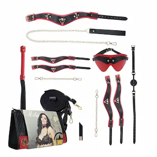 Milan Collection – Kit with Bag – Black/Red