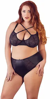 Plus size komplet Midnight Cross, 85F/L
