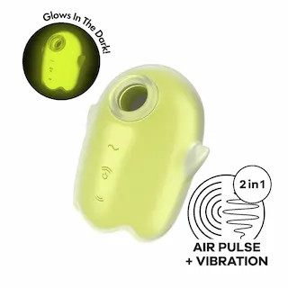 Stimulátor klitorisu SATISFYER Glowing Ghost žlutý