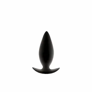 NS Novelties Renegade Spade Medium, černý silikonový anální kolík 10,2 x 3,5 cm