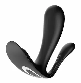 Satisfyer Top secret+ Vibrátor do kalhotek s anální stimulací – černý