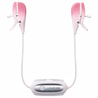 Lovense Gemini – Vibrační svorky na bradavky ovládané aplikací (růžové)