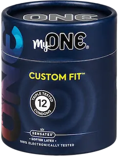 MyOne Single: Custom Fit, size 64F, 12 condoms