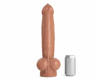 Mr. Hankey’s Toys Lampwick Uncut Dildo XXL, prémiové silikonové dildo s Vac-U-Lock 41,6 x 7,9 cm