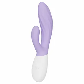 LELO INA Twist – dvojitý vibrátor na bod G s ramenem pro stimulaci klitorisu (fialový)