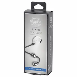 Fifty Shades of Grey – venušiny kuličky mini – kovové stříbrné
