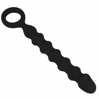 Titus Ridge Anal Probe, silikonové anální dildo s poutkem 28,4 x 2,3–3,2 cm