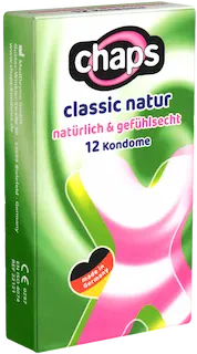 Chaps Single: Classic Natur, 12 condoms