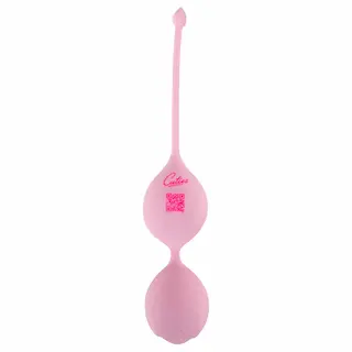 Cuties – dvoukuličkové silikonové venušiny kuličky (růžové)