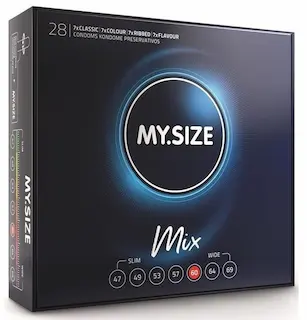 MY SIZE – MIX CONDOMS 60 MM 28 UNITS