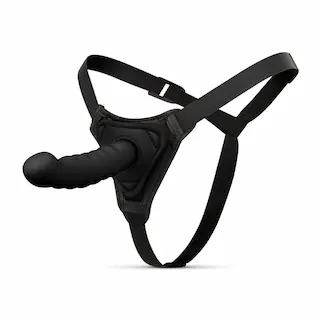 EASYTOYS FETISH COLLECTION Silikonové Strap-On – Zahnuté