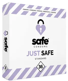 SAFE – Condoms with Silicone-Based Lubricant Standard 36 pcs