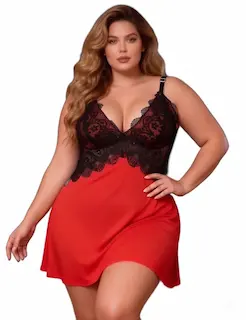 Krajková košilka Inferna Black-Red, XS-S
