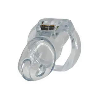 Hidden Desire Extreme Clear Control Cock Cage Long, pás cudnosti pro muže 90 mm