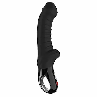 Vibrátor Fun Factory Tiger Black, silikonový vibrátor na bod G 22 x 4,1 cm