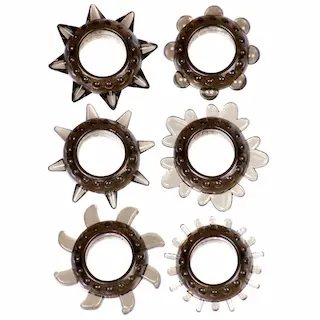 Me You Us Tickler Ring Set, sada 6 ks elastických erekčních kroužků