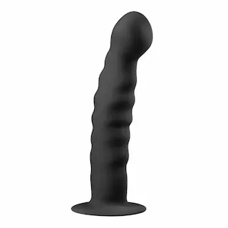 EASYTOYS SILIKONOVÝ ANÁLNÍ DILDO S PŘÍSAVKOU – ČERNÝ