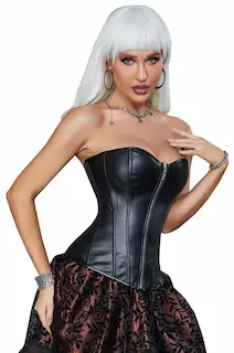 14 Pieces Plastic Bones Wholesale sexy leather corset S