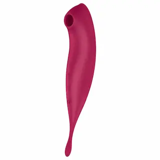 Satisfyer Twirling Pro – aplikací řízený vibrátor na klitoris (červený)