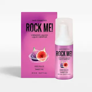 NUEI Rock Me! Liquid Vibrator Sweet Fig 20 ml, stimulační gel s vibračním efektem a příchutí fíků