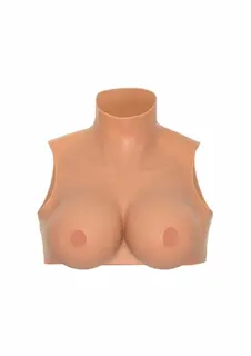 Nositelné prsa s vysokým límcem E Cup